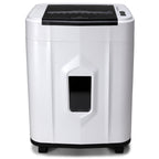 Aurora Professional Grade 120-Sheet Auto Feed Micro-Cut Paper and Credit Card Shredder with 5 Gallon Pullout Basket / 30 Minutes/Security Level P-4 (White/Black)