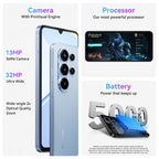 Blackview Wave 10 Unlocked Cell Phone, Smartphones for T-Mobile, Blue