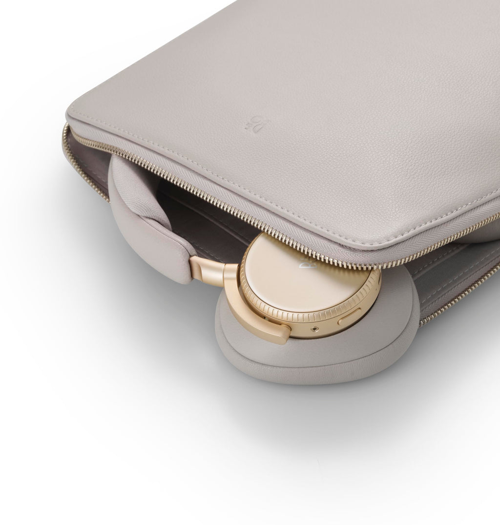 Bang & Olufsen Beoplay H100 Premium Wireless Active Noise Cancelling Over-Ear Headphones with Protective Carrying Case,Hourglass Sand