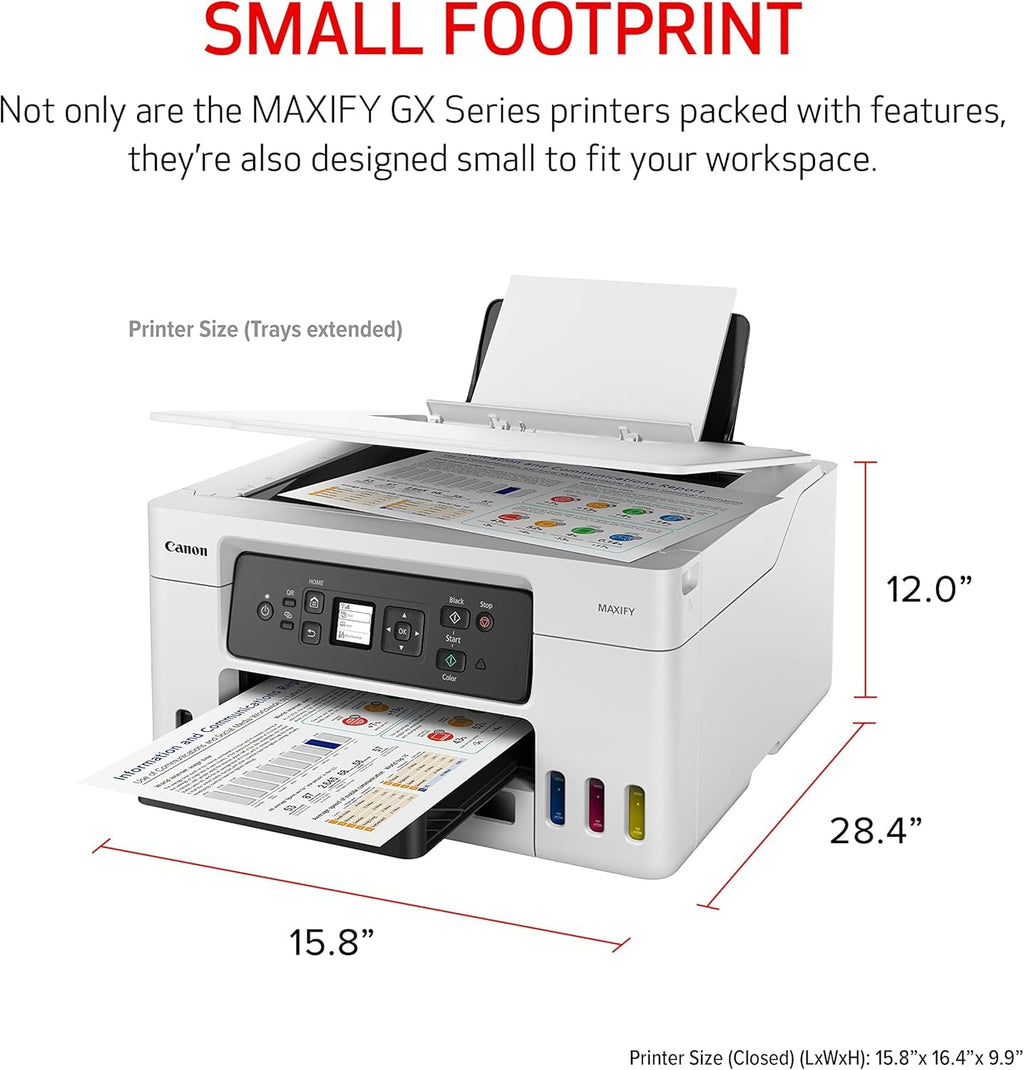 Canon MAXIFY GX3020 MegaTank MFP Color Printer (5777C002) Bundle
