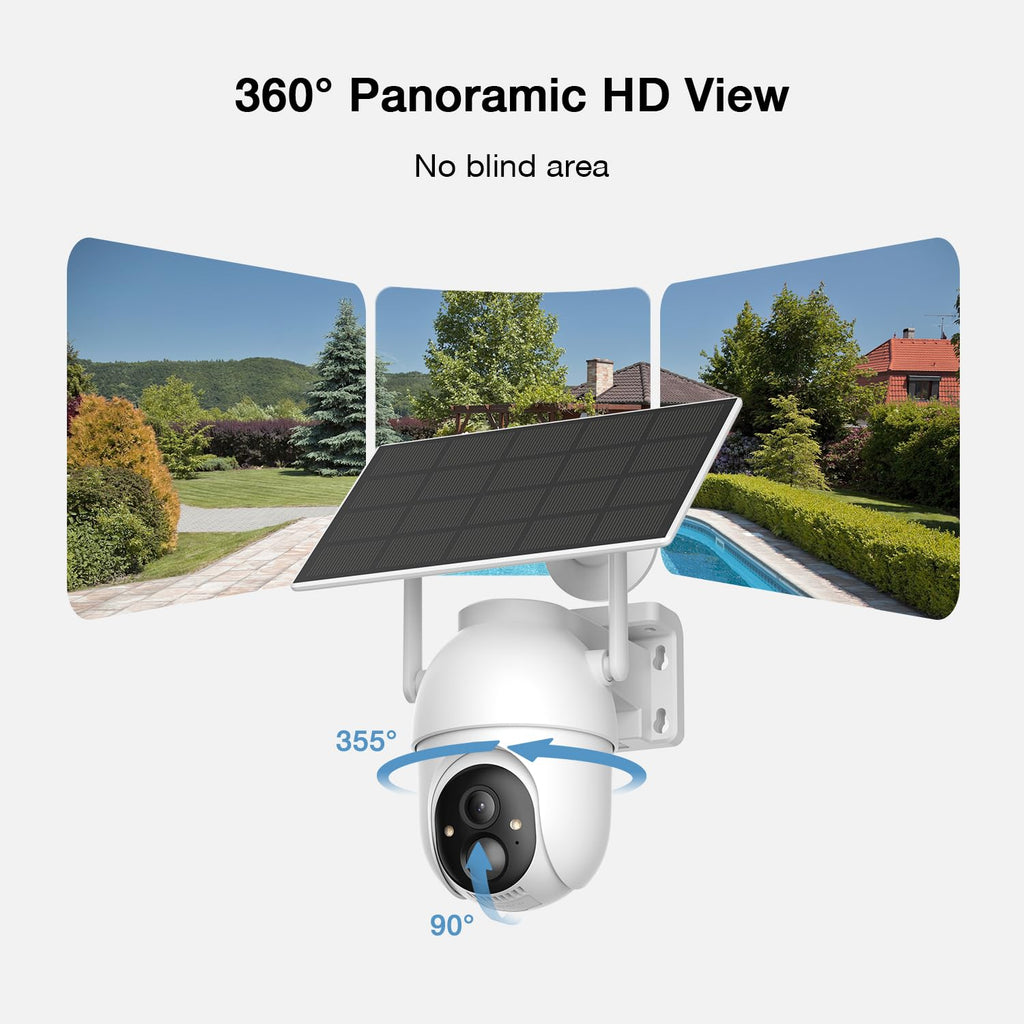 2K/4MP Home Security Camera System, 2.4G & 5GHz Wi-Fi Connected
