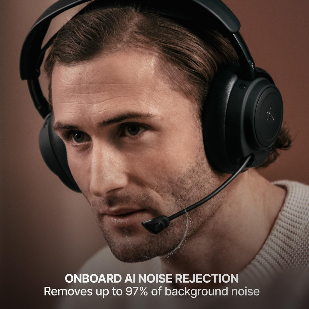 SteelSeries Arctis Nova Elite - Hi-Res Wireless Gaming Headset - Sage/Gold