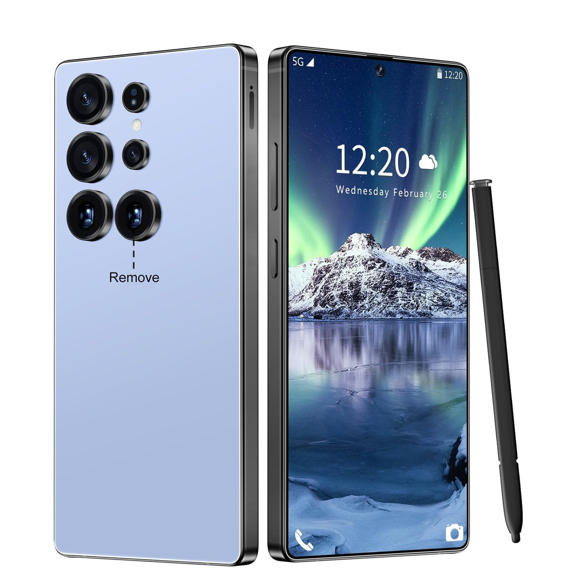 Huness I25 Ultra Unlocked Cell Phone,Built in Pen,16+1TB Unlocked Phone, Android 14 Battery 7000mAh 6.99" HD Screen Smartphone, 5G/Face ID/Fingerprint Lock/Dual SIM/GPS(Gold, 16+1TB)