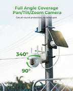 Camcamp Solar Security Cameras Wireless Outdoor with 10" Monitor, 4 Cam Kit