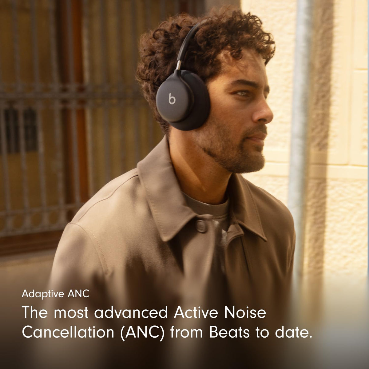 Beats 360 — Over-Ear Headphones with Interchangeable Cushions, Sweat & Water Resistance and Noise Cancellation — Black with Black Performance Knit Cushions