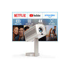 【Google TV & High Brightness】4K Outdoor Projector with WiFi and Bluetooth