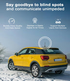 Cell Phone Signal Booster for Car, SUV, Van, 5G/4G LTE 3G for Band 2/4/5/12/13/17/25, Vehicle Cell Phone Booster Compatible with All U.S. Carriers-Verizon, AT&T, T-Mobile & More, Boost Voice & Data