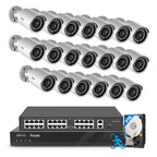16 Camera Security System for Business with 4TB HDD, PB37F1616-5M