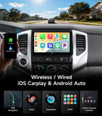Car Stereo Radio for Toyota Tacoma 2005-2015, Wireless CarPlay Android Auto