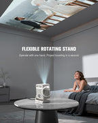【Google TV & High Brightness】4K Outdoor Projector with WiFi and Bluetooth