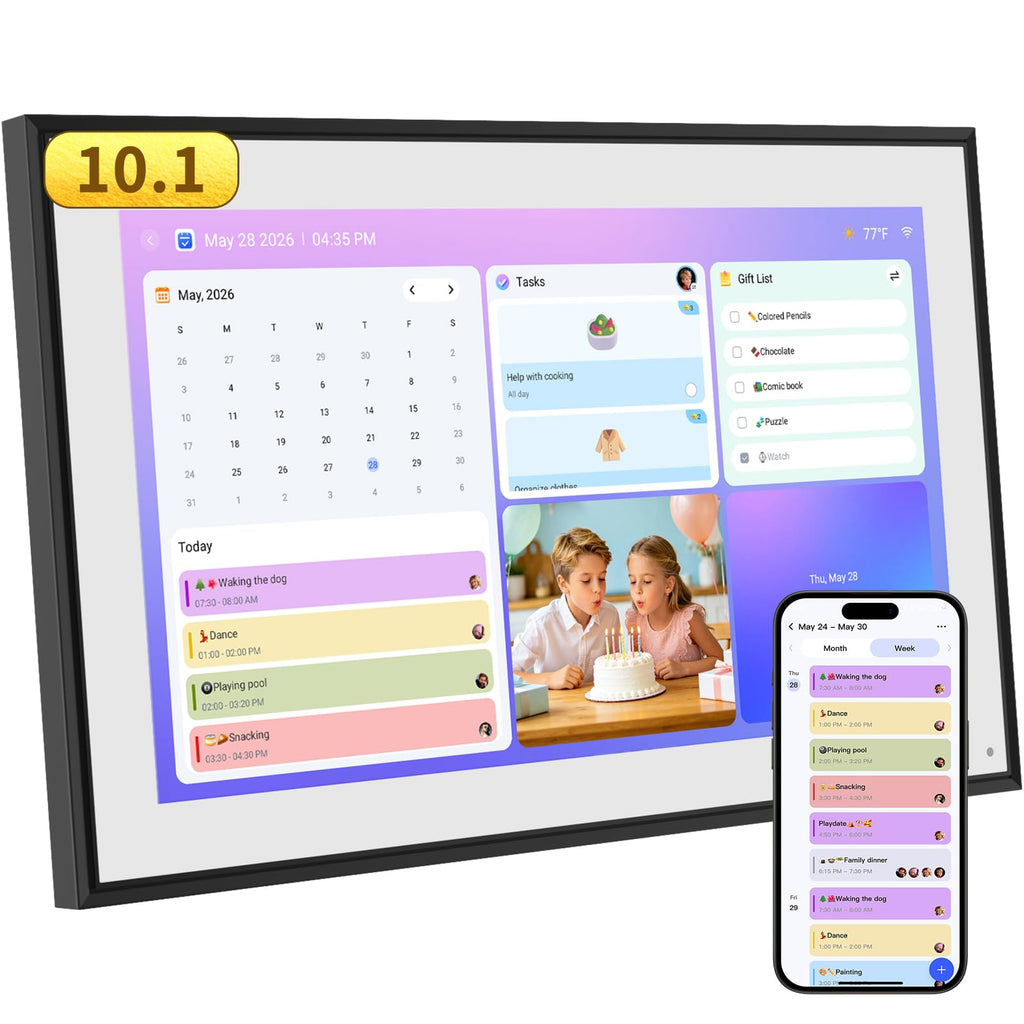 21.5 Inch Digital Calendar Wall Touch Screen Chore Chart Reward System