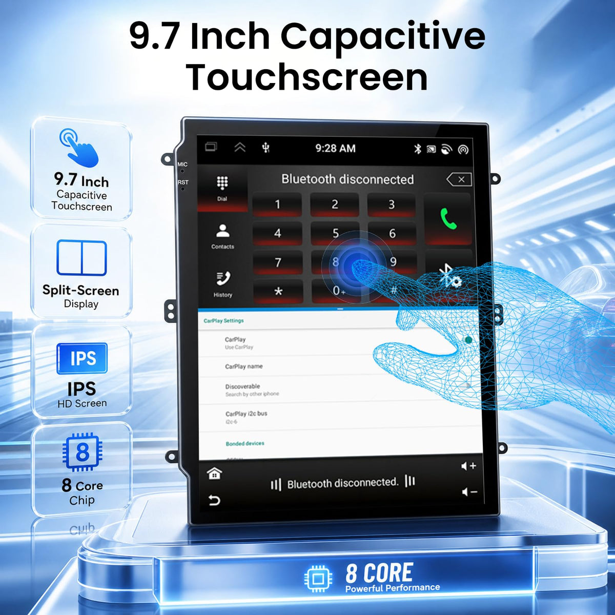 Stereo for Hummer H2 2002-2009 Wireless CarPlay Android Auto
