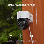 Hiseeu 4K PoE Security Camera System,8Pcs 5MP PoE PTZ Cameras,330° View