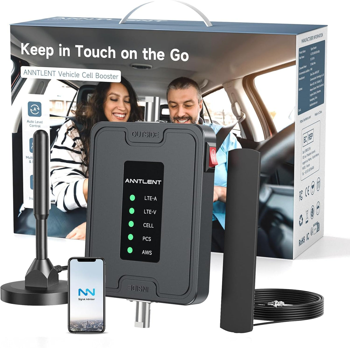 Tower Cell Phone Signal Booster for All Carriers, Designed for Weak Signal