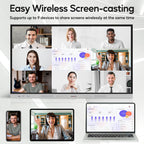 Smart Board | 75" Interactive Whiteboard | 4K UHD | Android 14 | 8+128GB | Digital Whiteboard, Electronic White Board for Classroom Home Office | Wall Mount Included