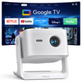 Official Google TV- 4K Outdoor Smart Mini Projector with WiFi and Bluetooth