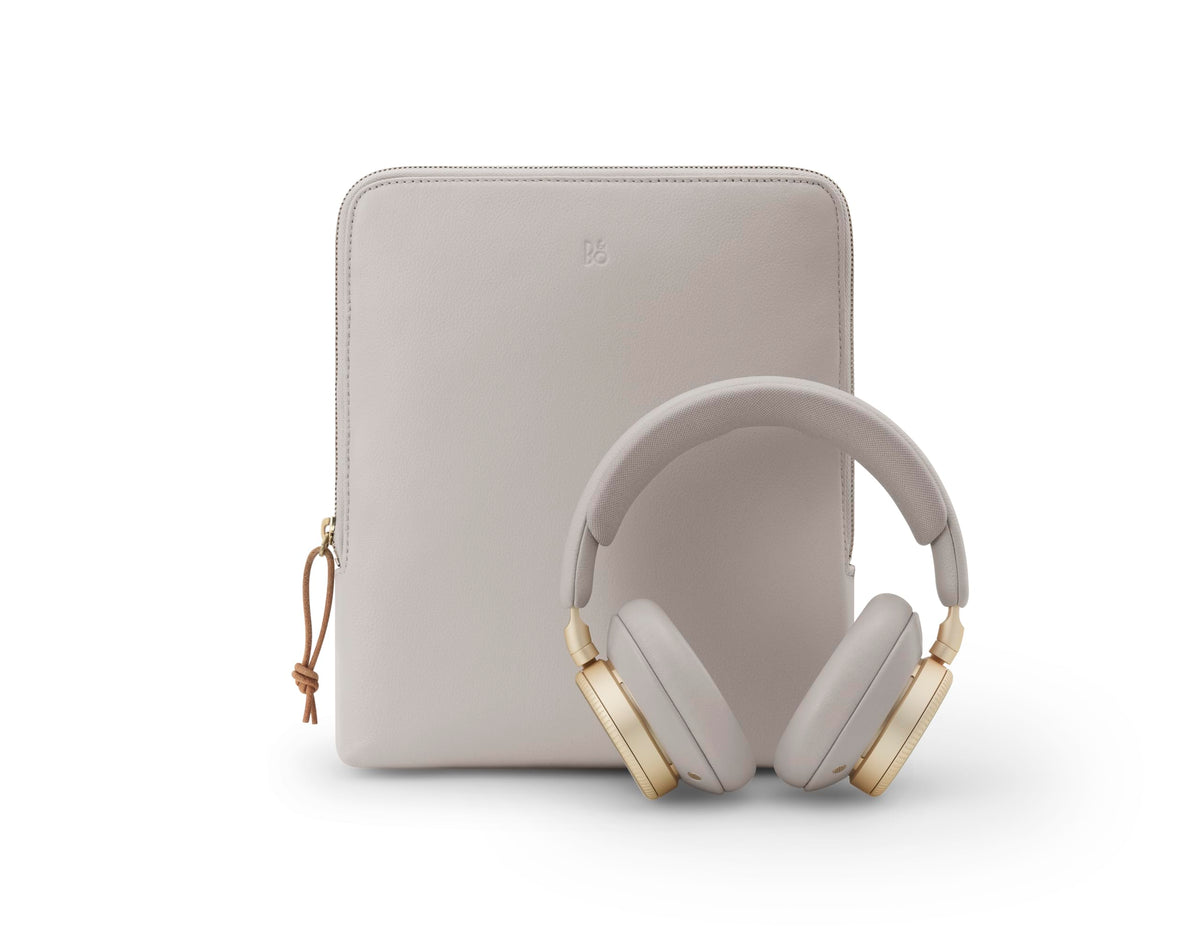 Bang & Olufsen Beoplay H100 Premium Wireless Active Noise Cancelling Over-Ear Headphones with Protective Carrying Case,Hourglass Sand