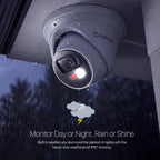 AMLINK 2-Pack 4K/8MP Security AI IP PoE Camera, Human/Vehicle Detection, NDAA Compliant, Indoor Outdoor Surveillance Turret, 2-Way Audio, Support 256GB MicroSD, Deterrent, 2PACK-AL8M-T8198EW