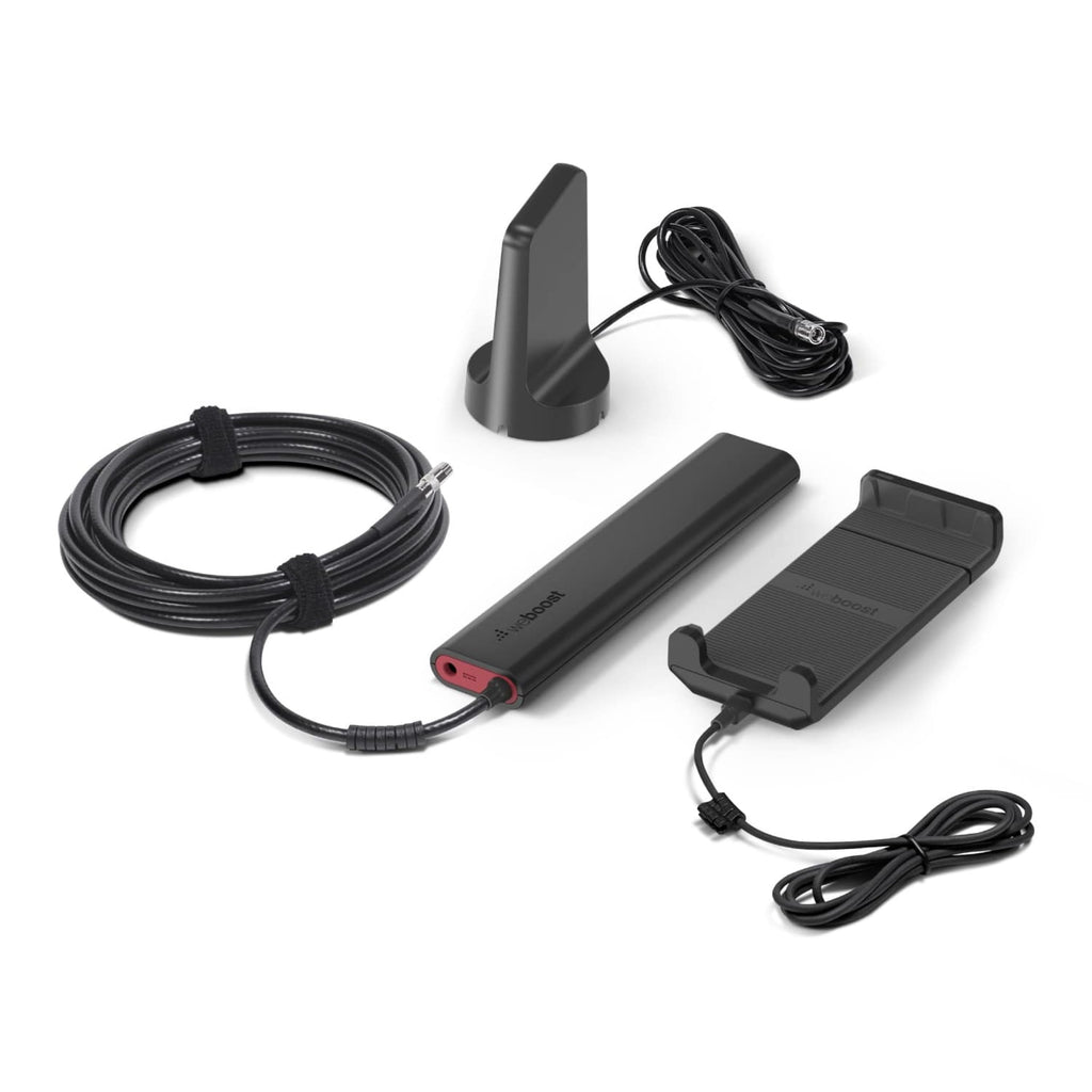 weBoost Drive Sleek - Model 470135R - Portable Signal Booster for Cars, SUVs, Trucks & Vans - 5G & 4G LTE Cellular Signal Booster for All US Carriers - Includes Booster & Antennas - FCC-Approved
