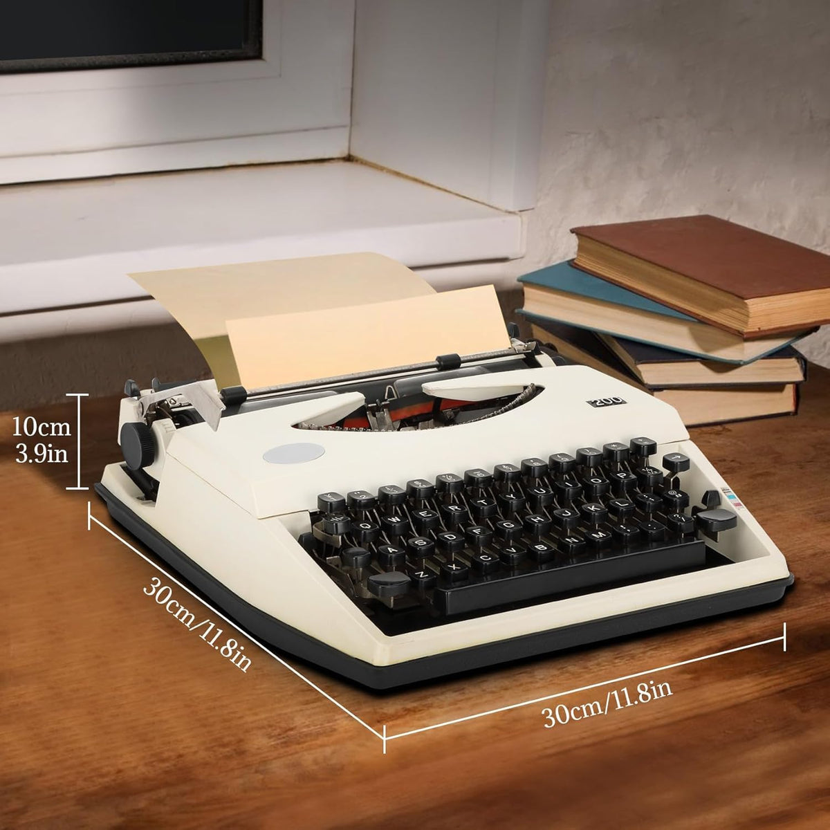 1980s Vintage Portable Manual Typewriter Deeply Restored,Classic Retro Working Typewriter for Writing Letters,Antique Office Desk Decor,Unique Collectible Birthday Gift