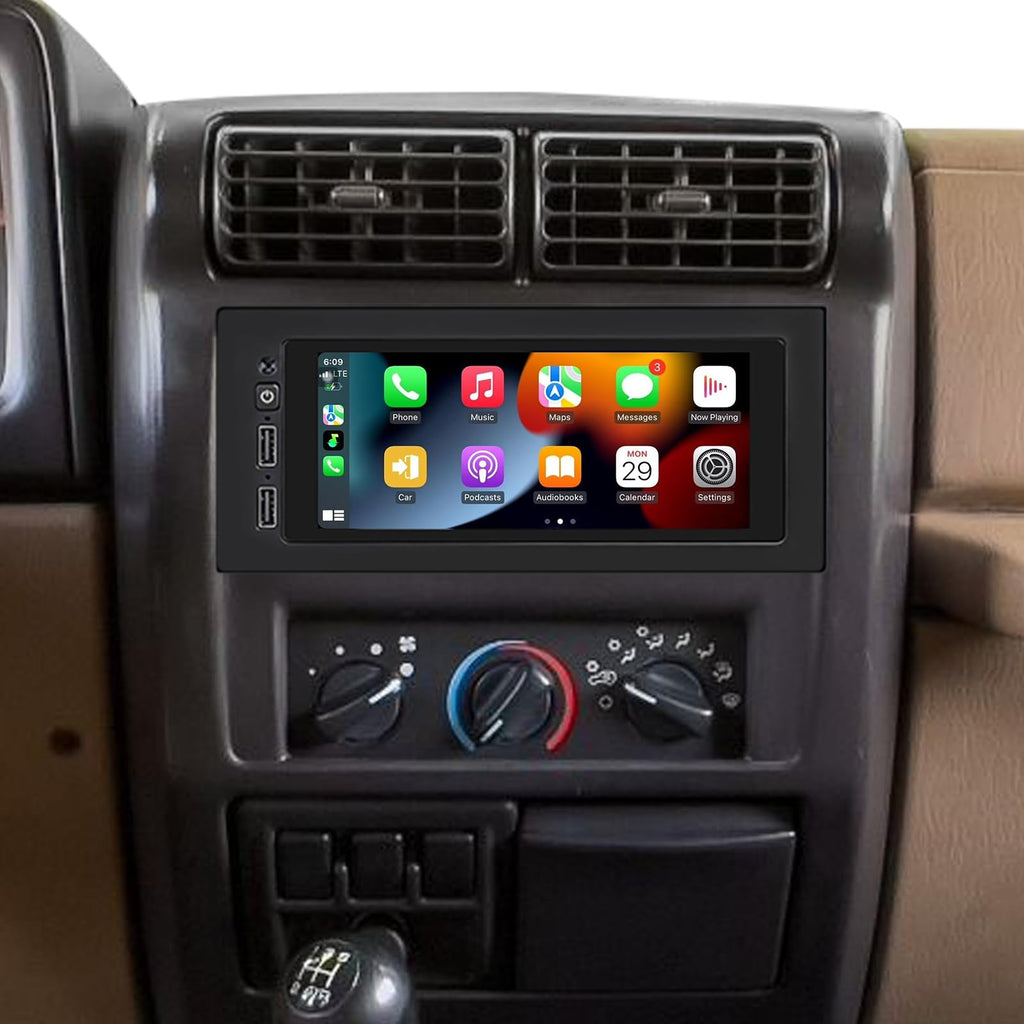 Car Radio for Dodge Ram 1500 2500 3500 2013-2018 Only for Manual AC 10inch