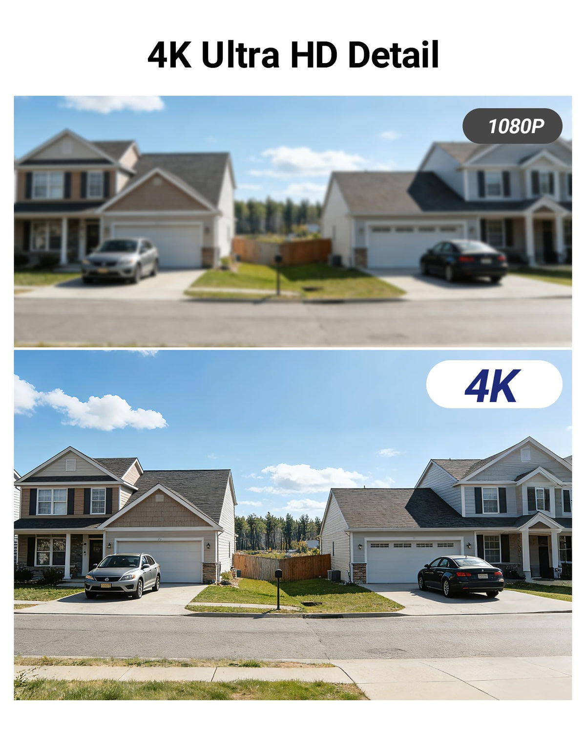 Anlapus 8CH 4K Security Camera System with Audio, 8pcs 8MP Wired CCTV Cameras Outdoor Indoor, AI Person/Vehicle Detection, Night Vision, H.265+ DVR with 1TB Hard Drive, 24/7 Recording, No Monthly Fee