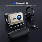 HAPPRUN 3000 ANSI Official Licensed Google TV Outdoor 4K Full HD Projector