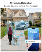 blurams 4K Ultra Security Cameras Wireless Outdoor, 2Pack