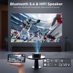 GOODEE Mini Projector [Official Licensed Google TV] Built-in Apps