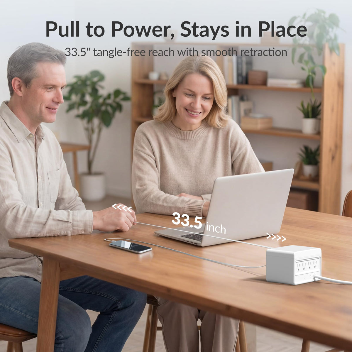 12-in-1 Desktop Charging Station, 260W USB Retractable GaN Charger