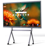 JAV 86" Smart Board Interactive Whiteboard, Google EDLA Certified 4K Touchscreen with 48MP AI Camera for Classroom Office Studio (Wall Mount Included)