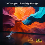 HAPPRUN 3000 ANSI Official Licensed Google TV Outdoor 4K Full HD Projector