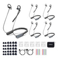SYNCO Xtalk S5 Wireless Intercom Headset System, 5-Pack, in-Ear Neckband