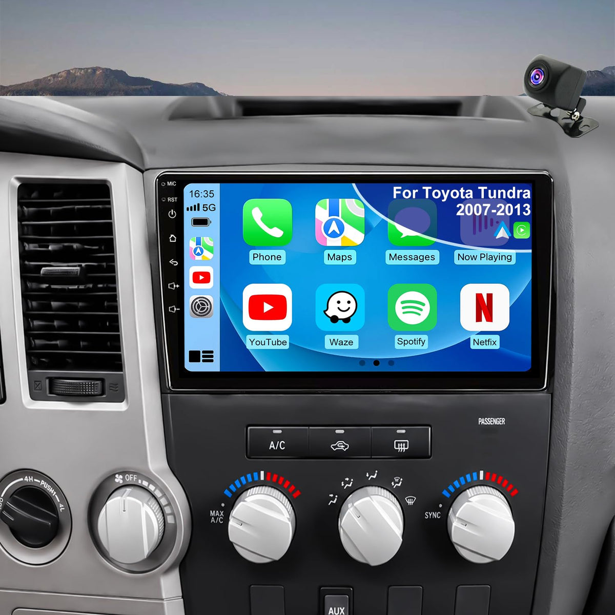 Car Radio Stereo for Toyota Tundra 2014-2021, 9 Inch 4G+64G HD Touch Screen