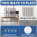 Cell Phone Locker 100 Slots, Wall-Mounted Cell Phone Lock Box with Keys, Acrylic Cell Phone Storage Locker for Employees Office Classroom Gym, Clear Cell Phone Locker Cabinet for Storage (40 Slots)