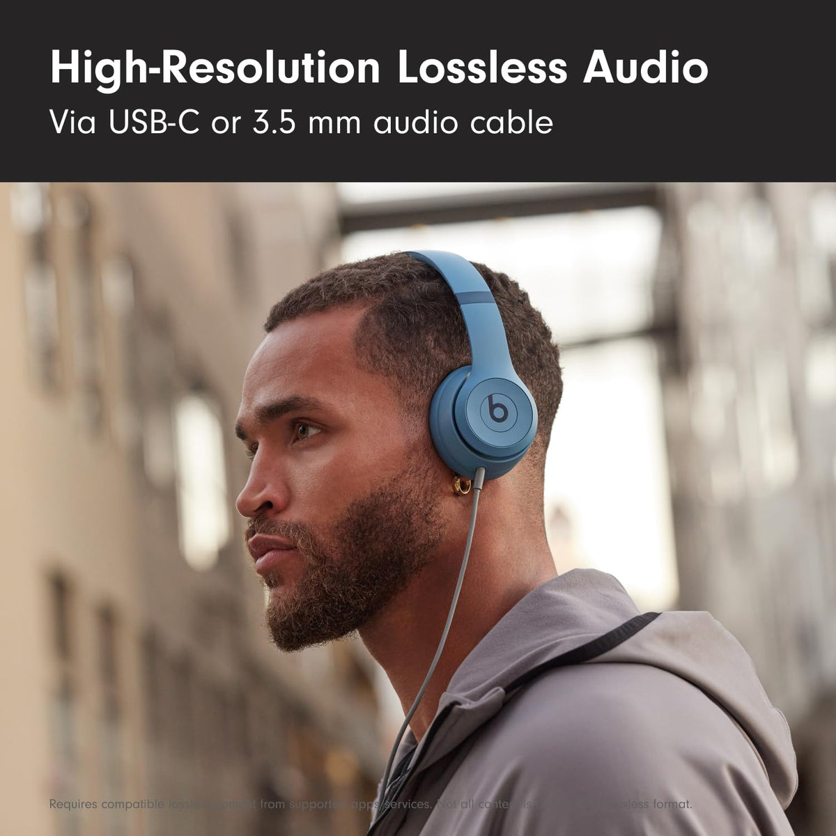 Beats Solo4 with AppleCare+ for Headphones (2 Years) - Slate Blue