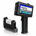 Handheld Inkjet Printer for Text Date Barcode Batch Number, 0.5 Inch Print Height Portable Handheld Printer for Glass Wood Plastic Cardboard Metal,Weight 370g, with 42ml Black Fast Dry Ink