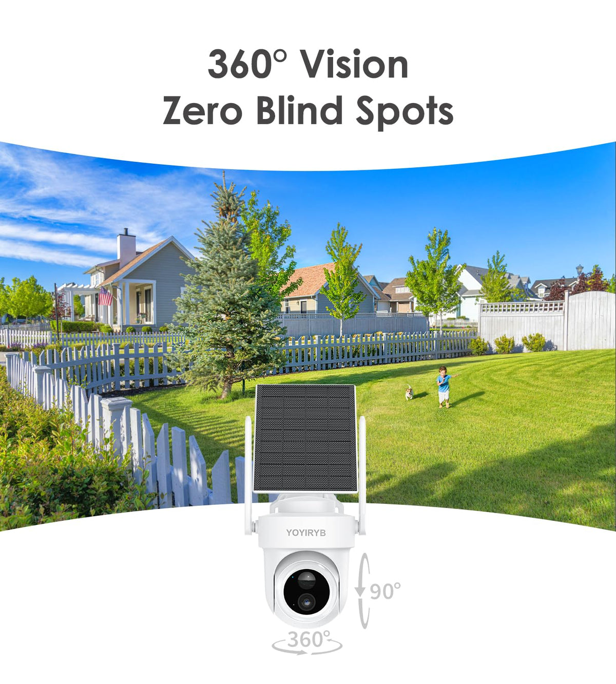 4K Solar Security Cameras Wireless Outdoor, 2-Cam Kit, No Subscription