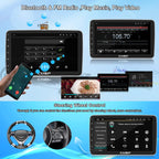 CUSP 10.1 Inch Android Car Stereo Radio, Double Din Touchscreen Head Unit with Wireless CarPlay Android Auto, 1280×720 QLED Display,GPS Navigation,Bluetooth,WiFi,DSP,SWC,Backup Camera,Manual Rotation