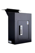 Protex Safe WDC-160E Black Wall/Door Through Heavy Duty Large Drop Box,for Keys, car remotes, Cash, Checks and envelopes, Pre-drilled mounting Holes, with Adjustable Chute,Digital Electronic Lock