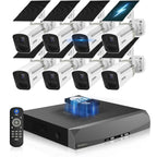 Wireless Outdoor Security Camera System, Solar Powered WiFi Cameras Systems
