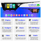 for Toyota Camry 2018 2019 2020 Radio Compatible with Wireless Carplay Android Auto,8-Core 4+64GB Head Unit Car Stereo Bluetooth Navigation GPS WIFI FM AM Multimedia Player Camera TouchScreen