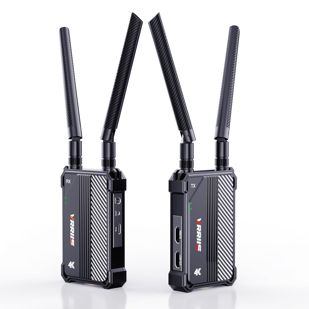 Wireless HDMI Transmitter and Receiver,1150ft Los Range,4K UHD Wireless Video Transmission System with 0.1S Latency, for Streaming from DSLR/PC/Laptop to TV/Monitor (WL095P TX+RX)