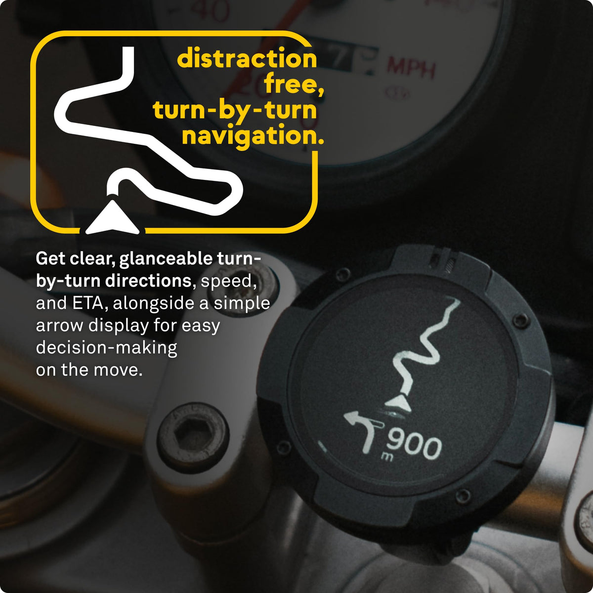 Beeline Moto II Metal Edition Gunmetal - GPS Navigation for Motorcycles