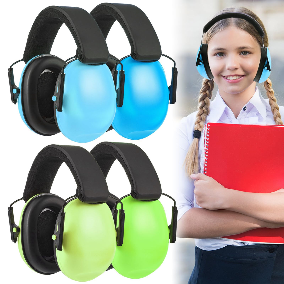 36 Pcs Kids Ear Protection Noise Cancelling Headphones, 8 Colors