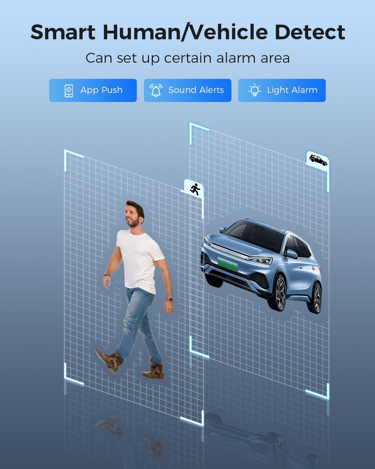 【360°View】 Hiseeu 4K PoE PTZ Security Camera System，6 Pcs Security Cameras