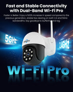Hiseeu 4K Security Cameras Wireless Outdoor, 8MP 4-Cam Kit, 1T HDD