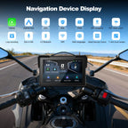 7" Waterproof Motorcycle GPS Navigation, CarPlay & Android Auto