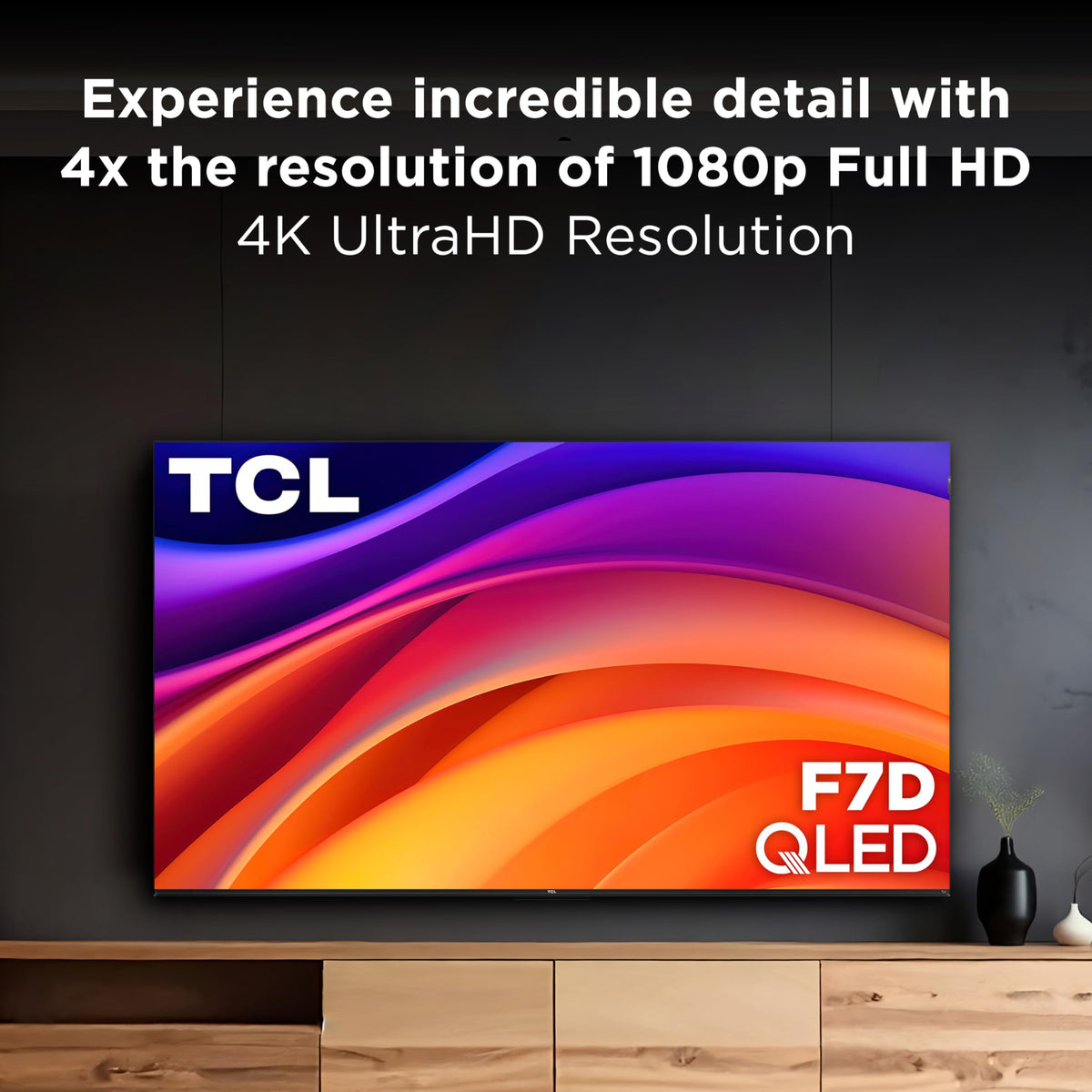 TCL 43-inch F7D Series QLED 4K UHD smart TV (43F7D, 2026 Model) | Dolby Vision & Atmos, DTS | Voice Remote with Alexa | Motion Rate 240, Game Accelerator 120, auto Mode