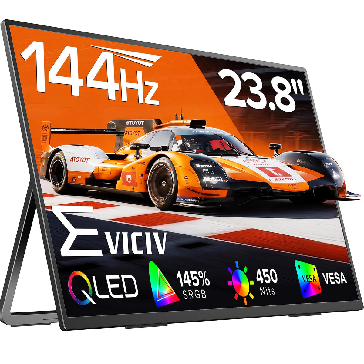 EVICIV Portable Monitor 4K Touchscreen 15.6", 3840 * 2160 UHD, 125% sRGB